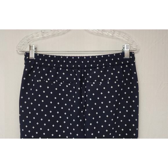 ANN TAYLOR Loft Palazzo Women's Navy Blue Pull-On Drawstring Pants Size XSP - Picture 4 of 9